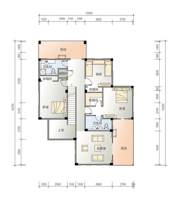 古盐田白鹭湾普通住宅802㎡户型图