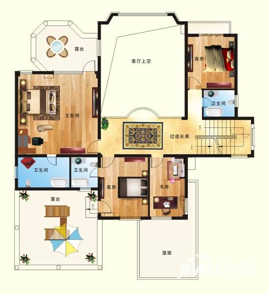 海峡南岸温泉花园普通住宅454.1㎡户型图