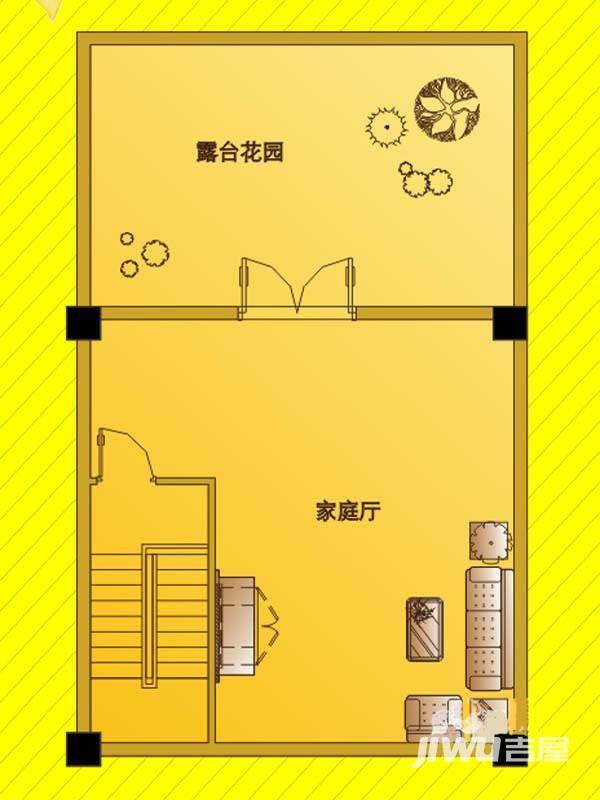 南洋广场2室2厅1卫134.3㎡户型图