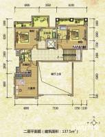 美兰高尔夫温泉别墅普通住宅137.5㎡户型图