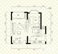 美兰高尔夫温泉别墅普通住宅64㎡户型图