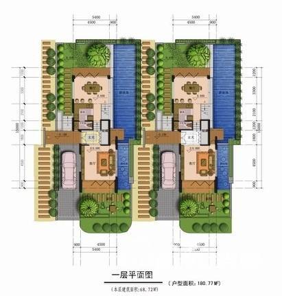 半岛壹号普通住宅180.8㎡户型图