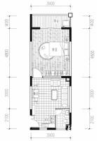 海涛花园普通住宅49.2㎡户型图