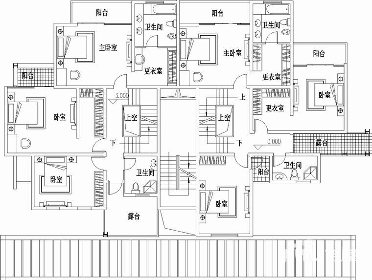 盈滨之恋5室4厅0卫266.1㎡户型图