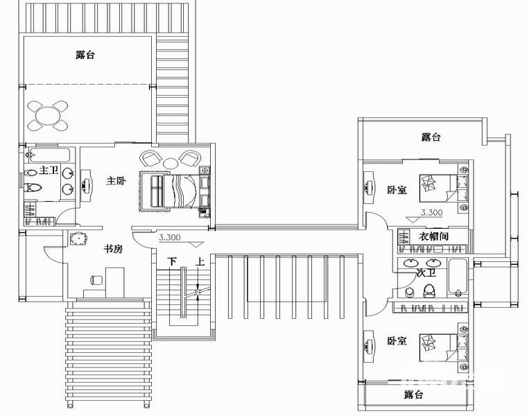 盈滨之恋3室2厅0卫146.6㎡户型图