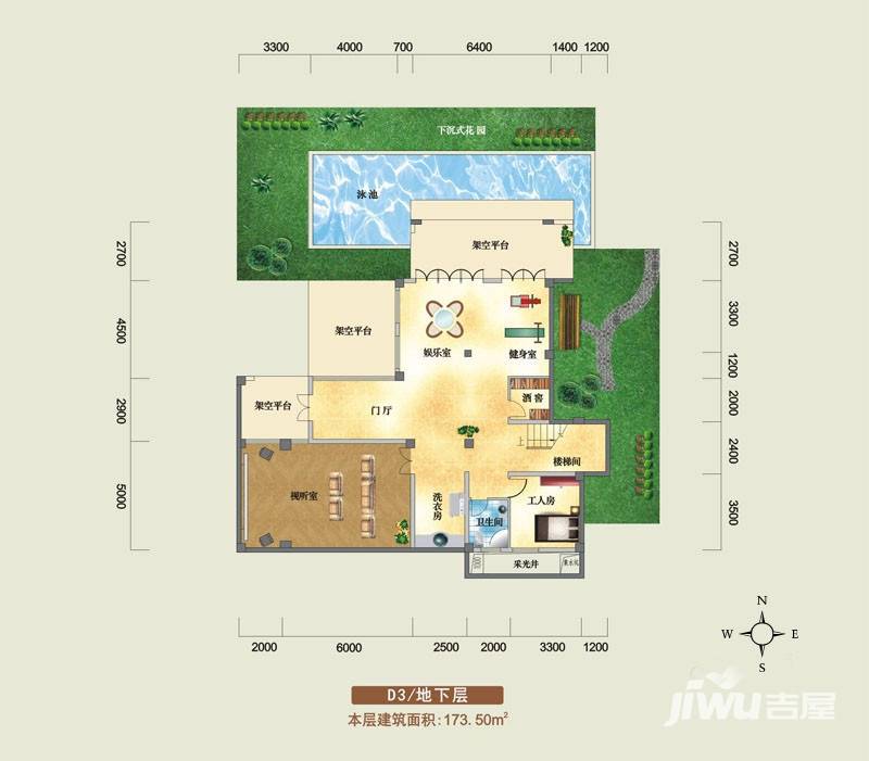 鸿洲江山普通住宅170.5㎡户型图