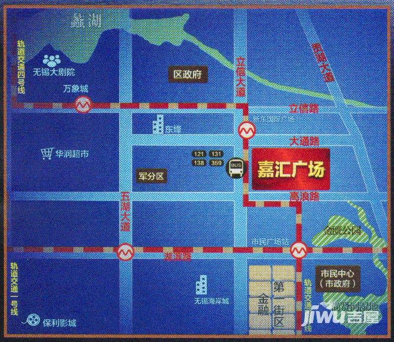 太湖·嘉汇广场位置交通图图片
