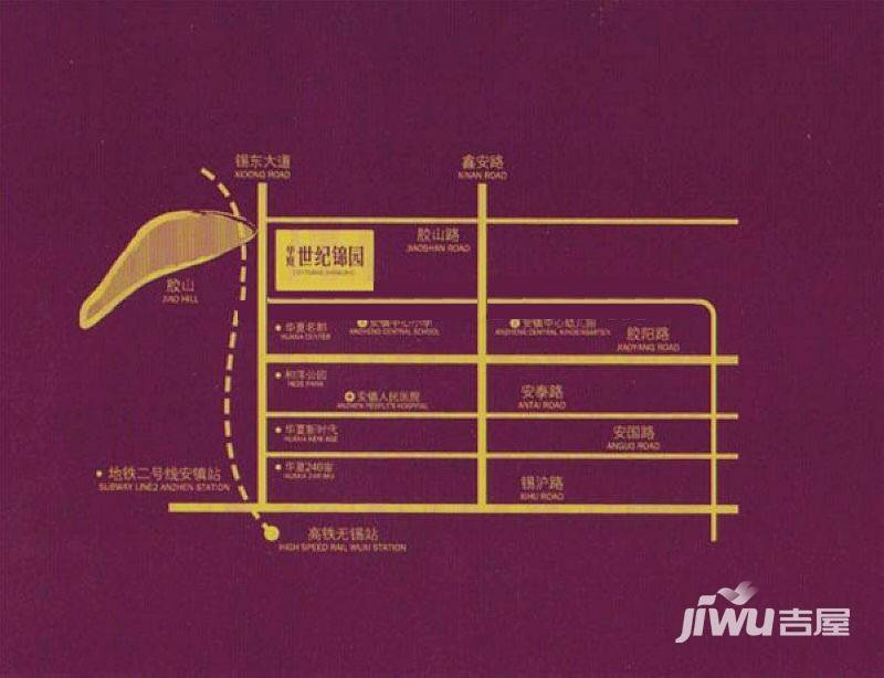 华夏世纪锦园位置交通图图片