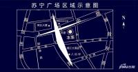 苏宁广场位置交通图图片