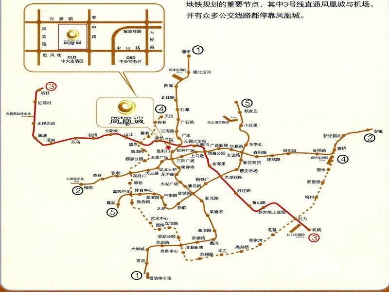 华仁凤凰城位置交通图图片