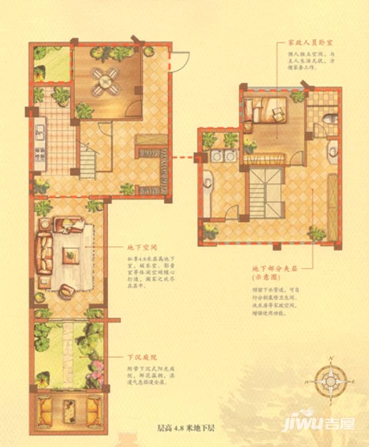 康诗丹郡普通住宅164㎡户型图