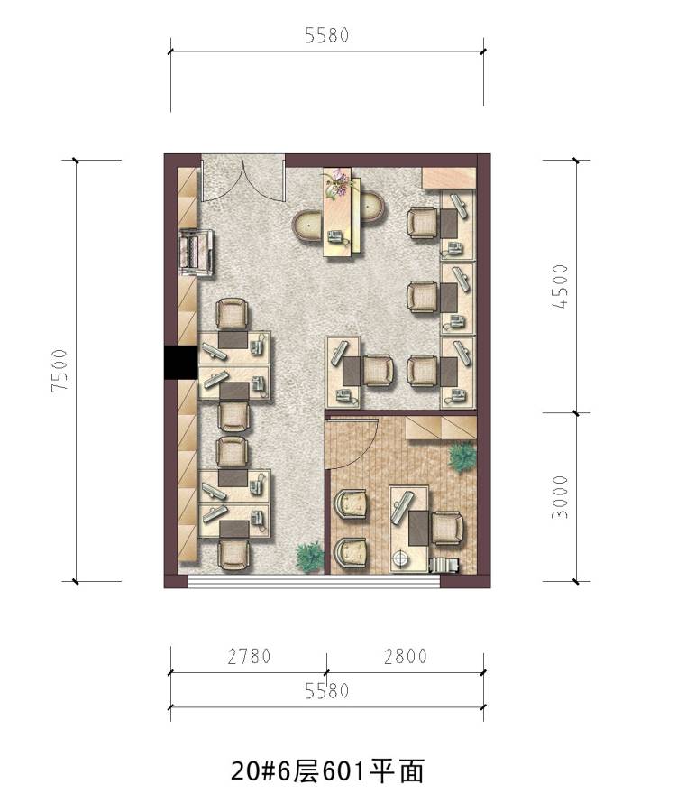 恒华科技园普通住宅601㎡户型图