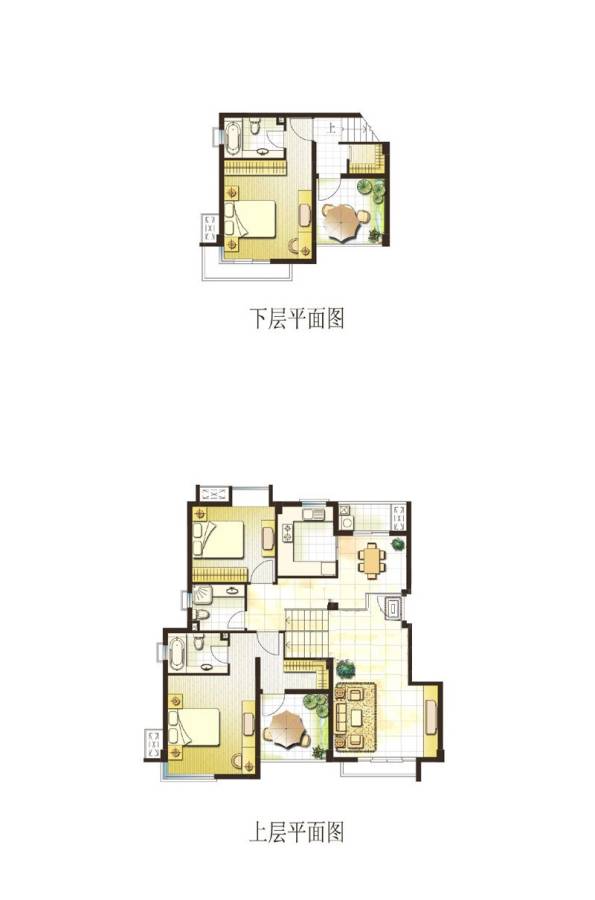 国信世家3室2厅3卫151.9㎡户型图