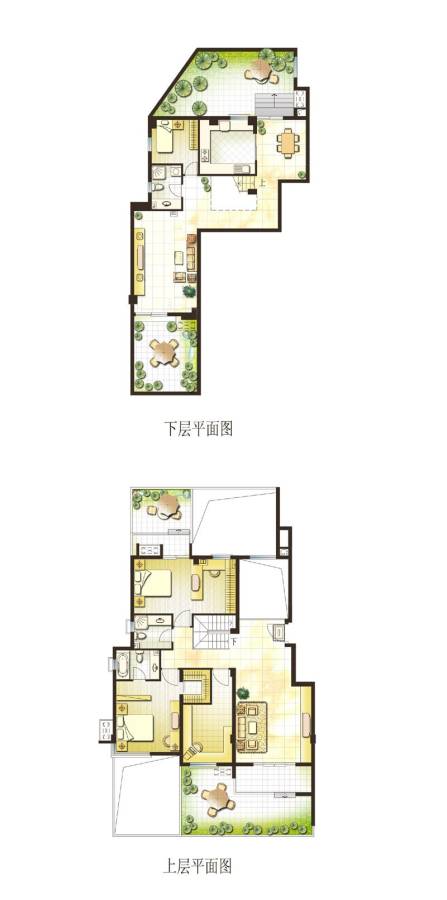 国信世家4室3厅3卫123.9㎡户型图