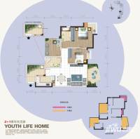 汇乐国际普通住宅95㎡户型图