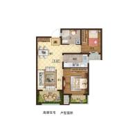 银盛泰·书香泮城普通住宅70㎡户型图