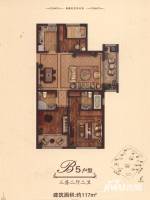 保利叶公馆2室2厅2卫117㎡户型图