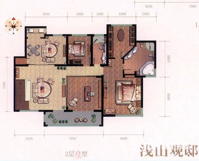 海信天悦4室2厅1卫户型图