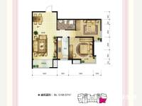 皇冠国际普通住宅86.1㎡户型图