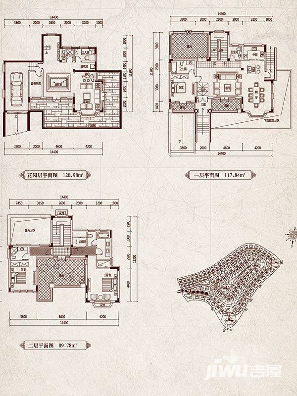 岭海卢卡多堡普通住宅329㎡户型图