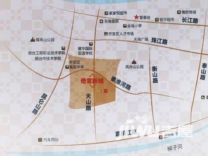 奇章新城位置交通图图片