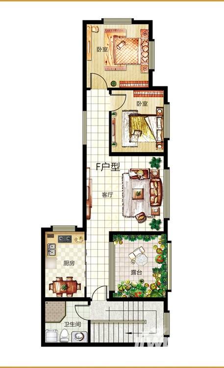 官庄豪庭普通住宅94.6㎡户型图