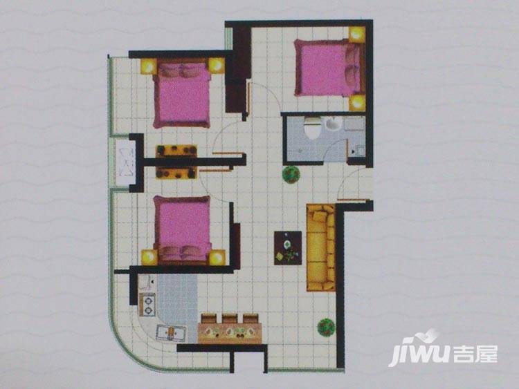 煙臺東方國際東方國際戶型圖 92.84㎡戶型圖_首付金額__92.