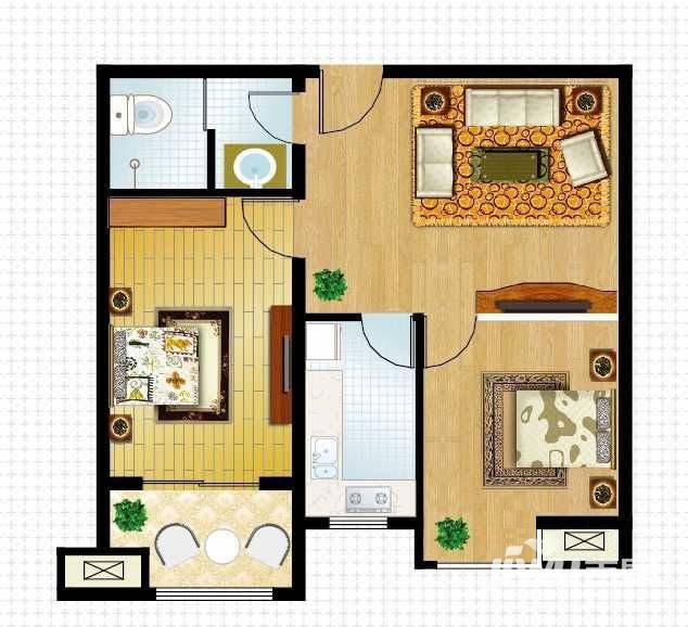 巴黎春天普通住宅73.3㎡户型图