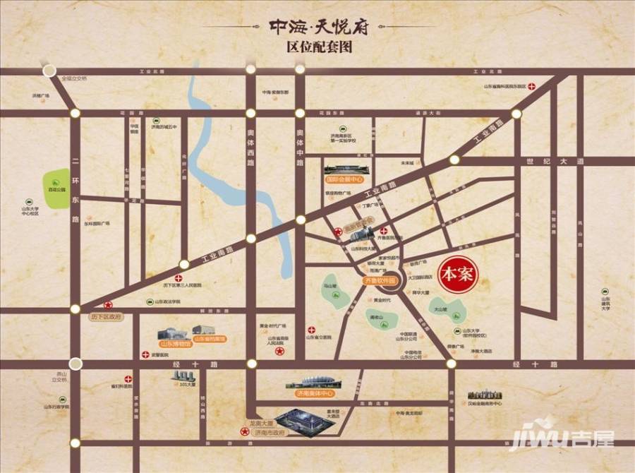 中海天悦府位置交通图图片