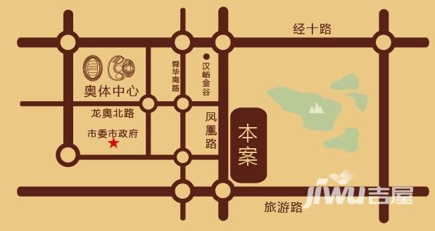 中铁逸都国际阅山位置交通图