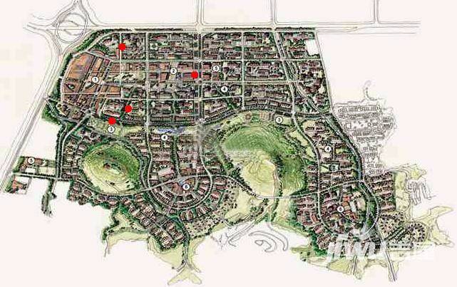 鲁能领秀城规划图图片
