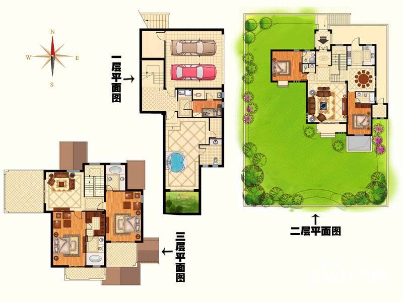 温泉国际普通住宅387.5㎡户型图