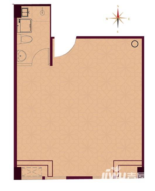 力高国际普通住宅57㎡户型图