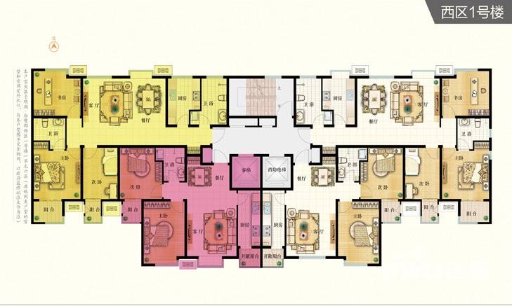 明湖·白鹭郡普通住宅91㎡户型图