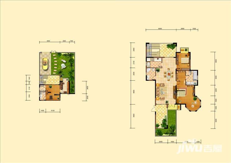 中国诺贝尔城3室2厅3卫180㎡户型图