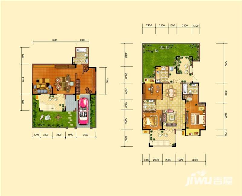 中国诺贝尔城3室3厅3卫户型图