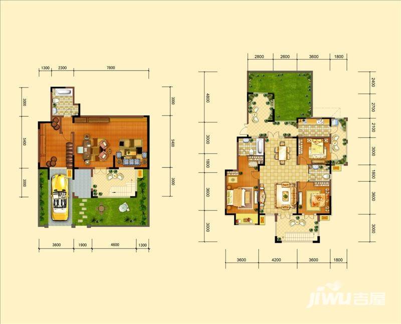 中国诺贝尔城3室3厅3卫户型图