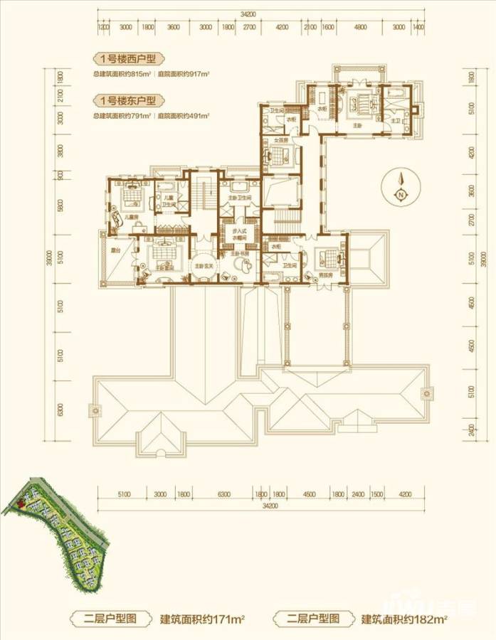 海尔绿城全运村普通住宅815㎡户型图