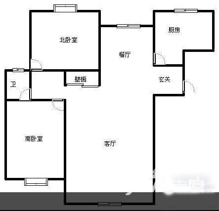 黄金99普通住宅93㎡户型图