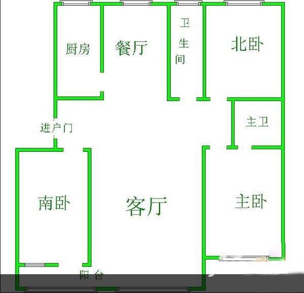 黄金993室2厅2卫170㎡户型图