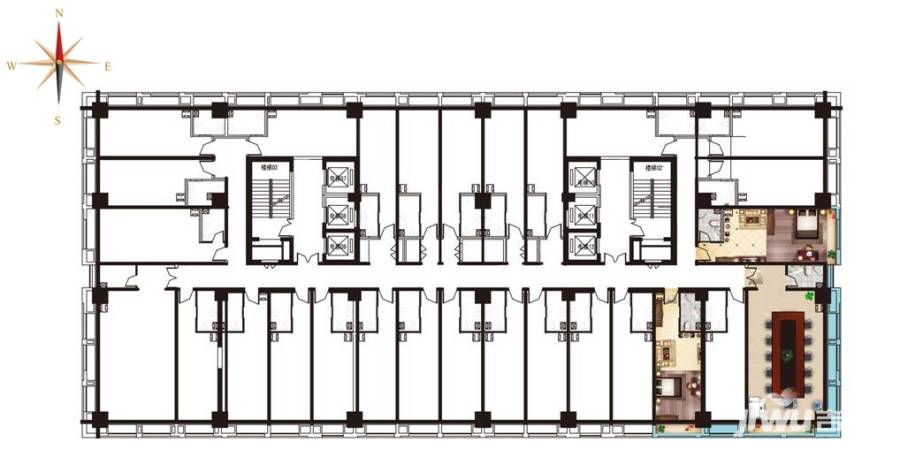 祥泰汇东国际普通住宅1200㎡户型图