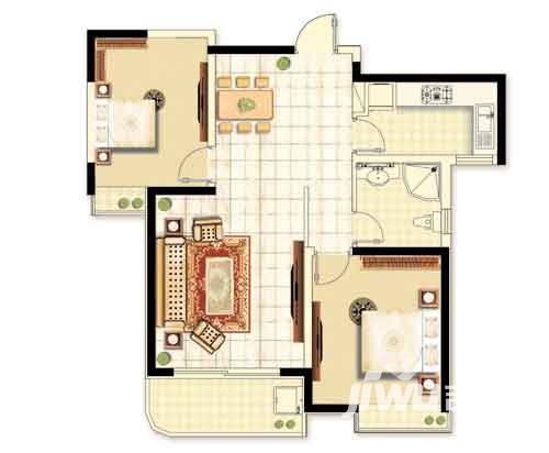 海信慧园普通住宅87㎡户型图