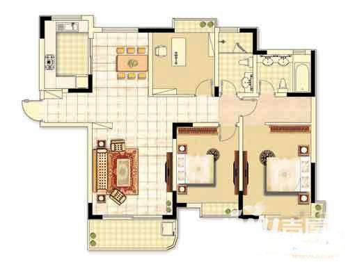 海信慧园普通住宅139㎡户型图