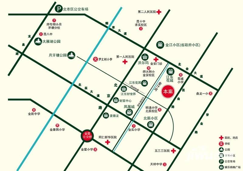 天怡峰景花园位置交通图图片