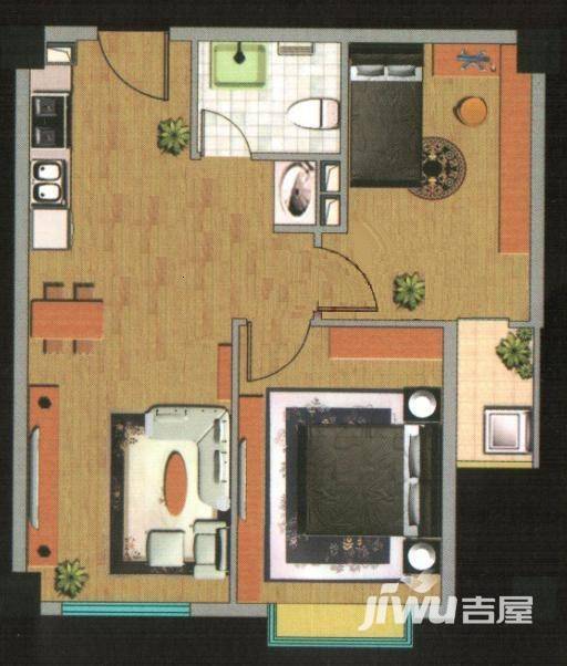 都市高尔夫花园普通住宅71.3㎡户型图