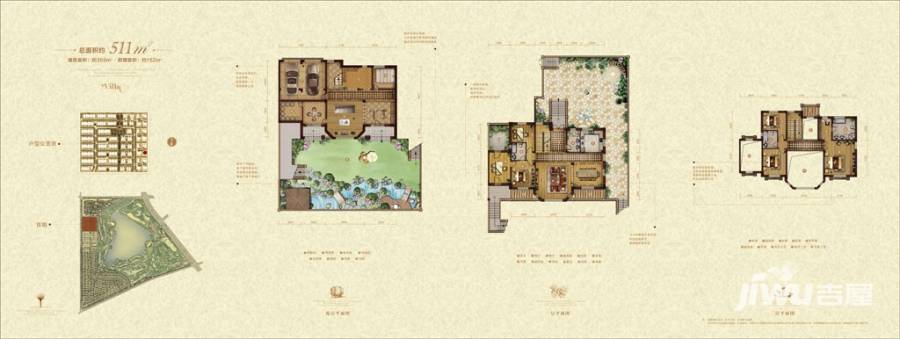 天茂湖普通住宅511㎡户型图