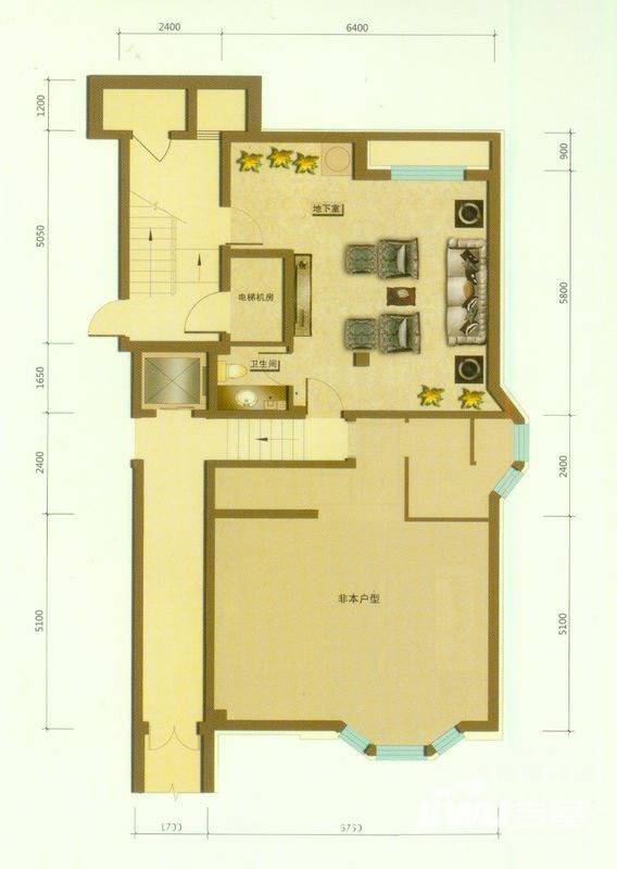 国信净月别墅4室2厅3卫220㎡户型图