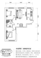 新大华府2室2厅1卫79.8㎡户型图