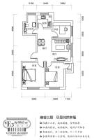 新大华府3室2厅1卫89.6㎡户型图