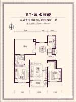 梅尚国际住区2室2厅1卫108㎡户型图